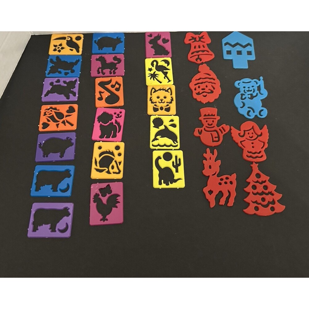 Plastic Drawing Stencils 26 Pieces Washable Templates for Kids School Projects